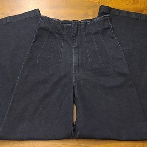 Vintage Inspired High Waist Denim Flare Leg Jeans Women's Size 26